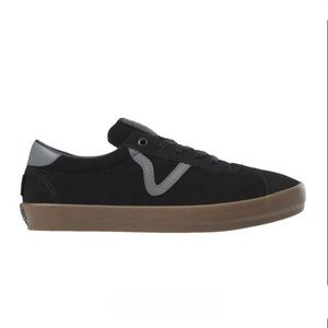 Vans skate sport black gum suede sneaker shoes new